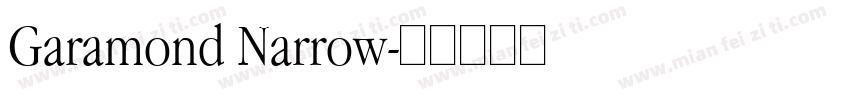 Garamond Narrow字体转换